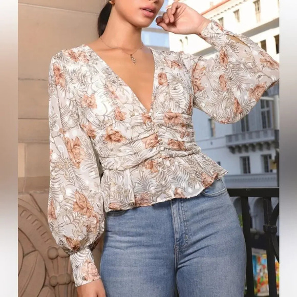 SHEIN Floral Top - Picture 1 of 10